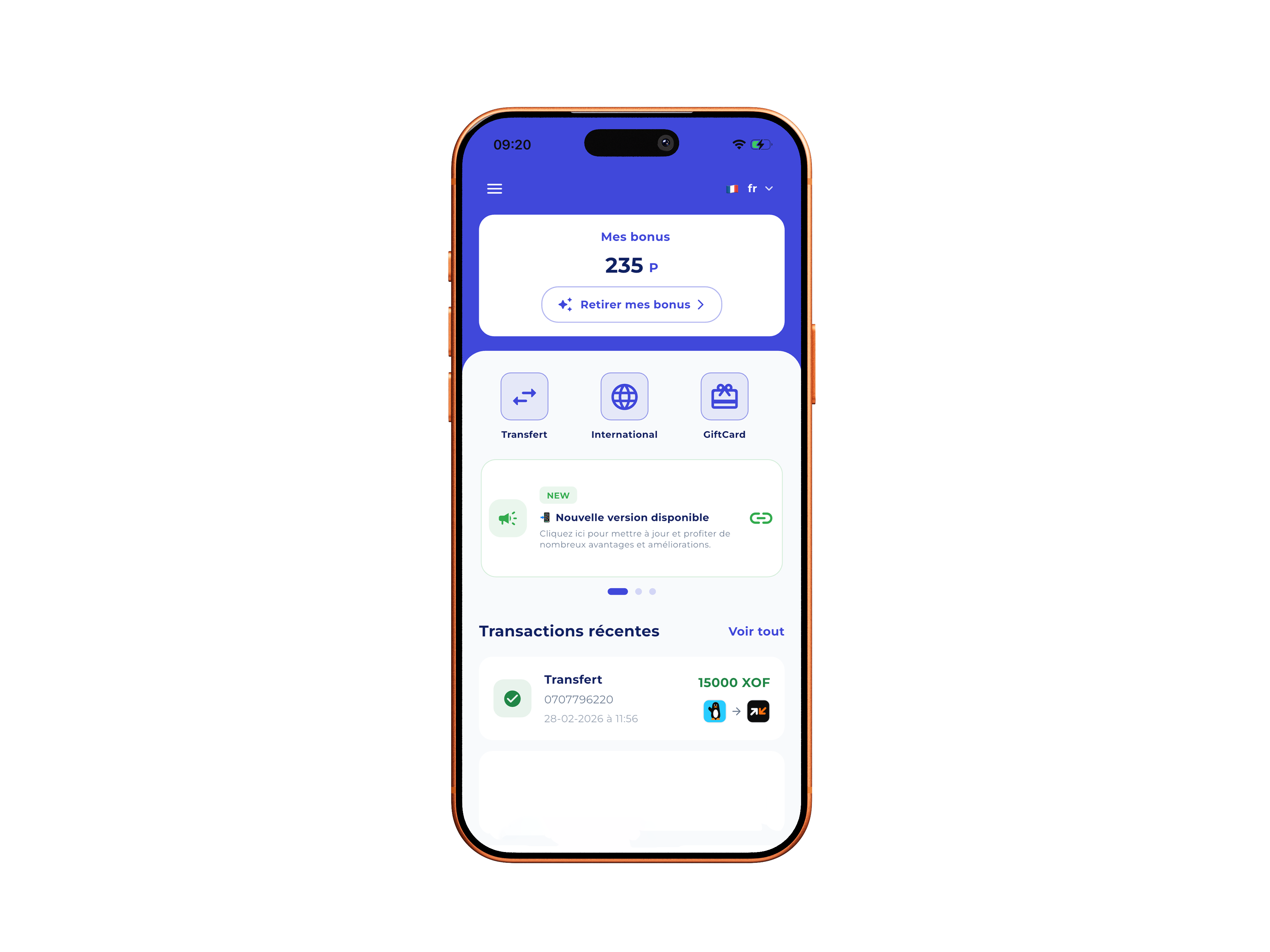 Application WalliSend