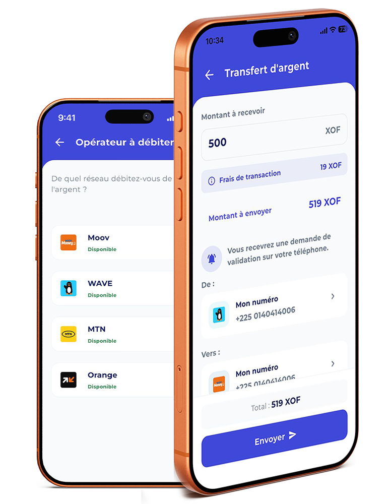 Aperçu de la page WalliSend